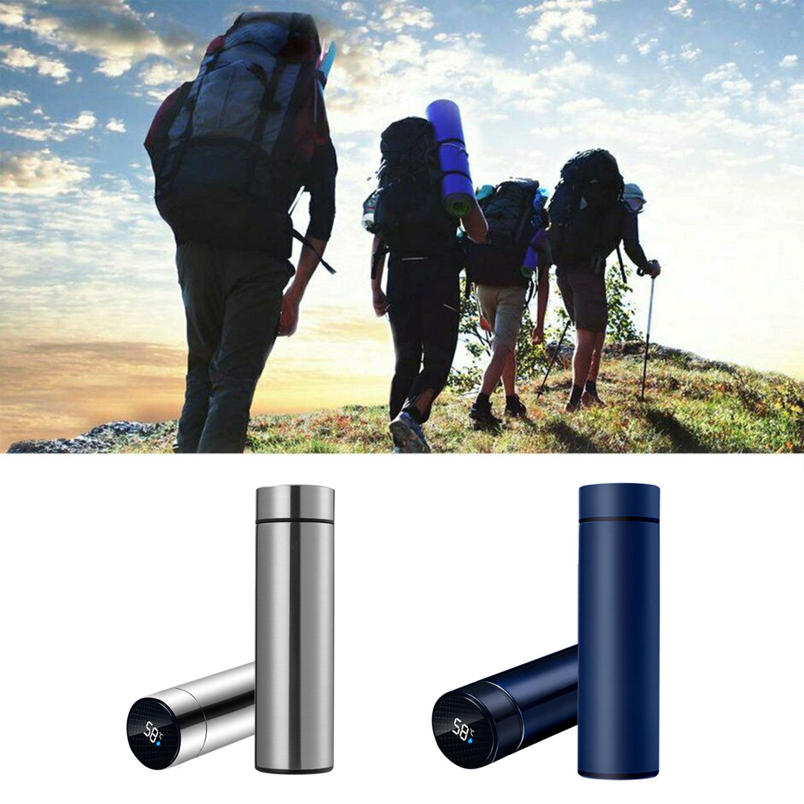 Smart Water Cup Portable Stainless Steel Cup