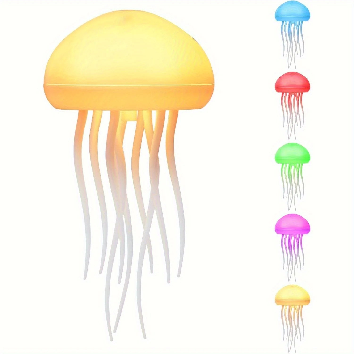 Automatic Dancing Jellyfish Lamp, LED Jellyfish Night Light, Sound-Controlled Jellyfish Lamp